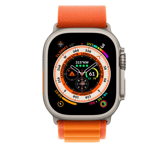 Compatible with Apple Watch Band 49mm Orange Alpine Loop