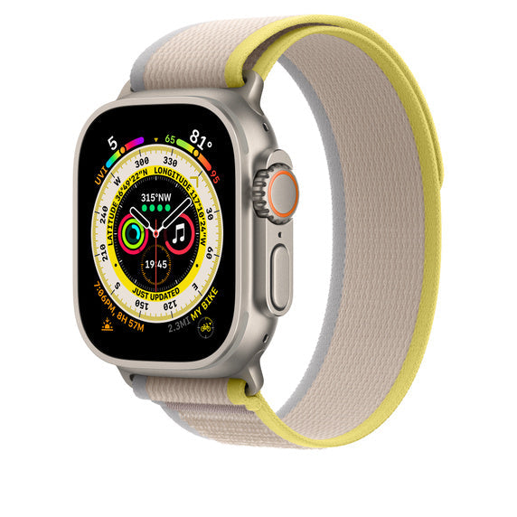 Compatible with Apple Watch Band 49mm Yellow/Beige Trail Loop