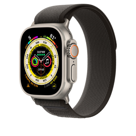 Compatible with Apple Watch Band 49mm Black/Gray Trail Loop