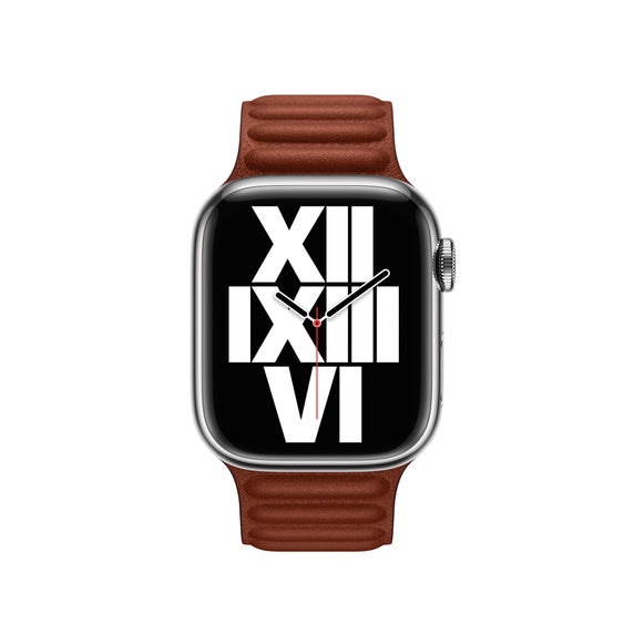 Compatible with Apple Watch Band 41mm Umber Leather Link