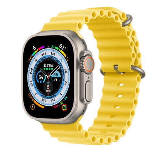 Compatible with Apple Watch Band 49mm Yellow Ocean Band