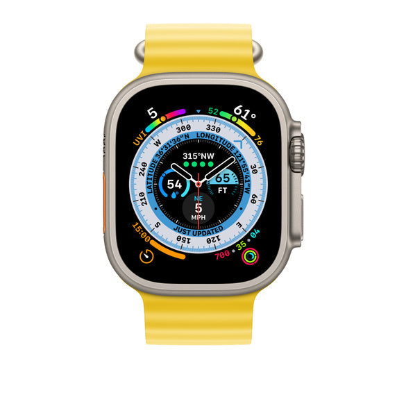 Compatible with Apple Watch Band 49mm Yellow Ocean Band