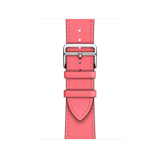 Compatible with Apple Watch 41mm Rose Azalée Swift Leather Single Tour