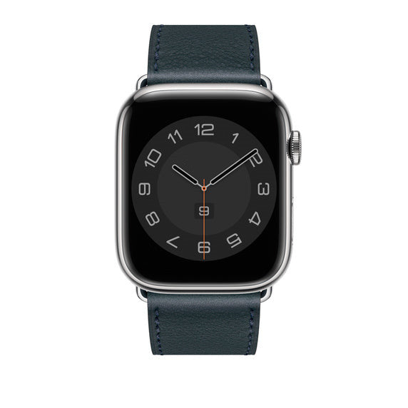 Compatible with Apple Watch 45mm Vert Rousseau Swift Leather Single Tour