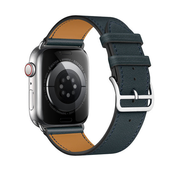 Compatible with Apple Watch 45mm Vert Rousseau Swift Leather Single Tour