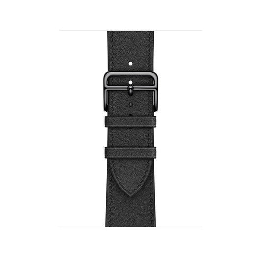 Compatible with Apple Watch 41mm/44mm Noir Swift Leather Single Tour