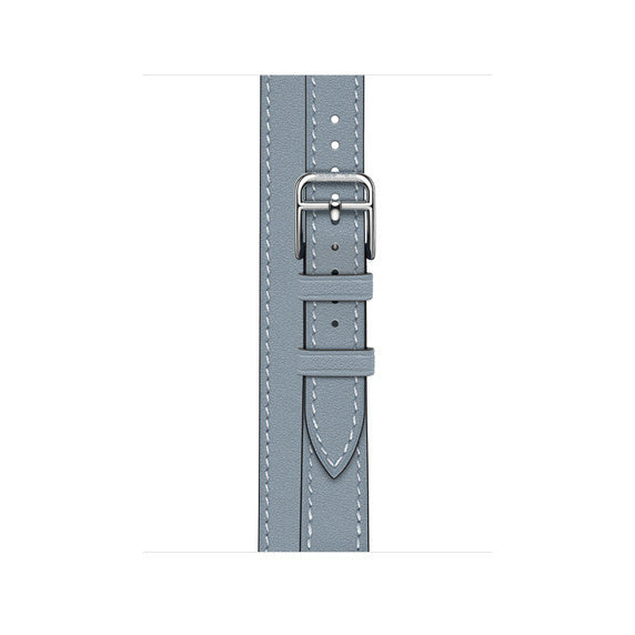 Compatible with Apple Watch 41mm Bleu Lin Attelage Double Tour