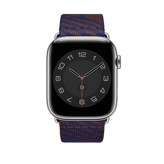 Compatible with Apple Watch 45mm Rouge Sellier/Bleu Saphir Jumping Single Tour