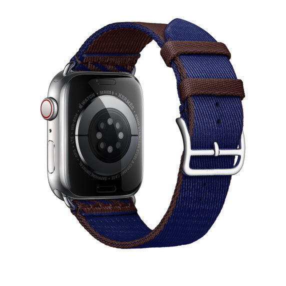 Compatible with Apple Watch 45mm Rouge Sellier/Bleu Saphir Jumping Single Tour