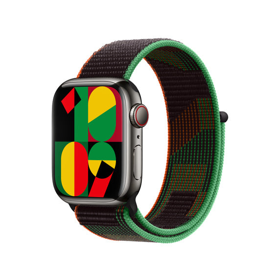 Compatible with Apple Watch Band 41mm/45mm Black Unity Sport Loop