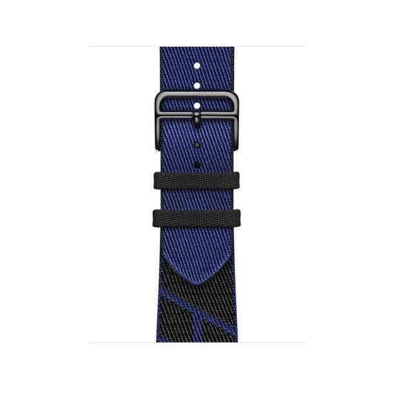 Compatible with Apple Watch 40mm Noir/Bleu Saphir Jumping Single Tour