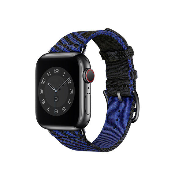 Compatible with Apple Watch 40mm Noir/Bleu Saphir Jumping Single Tour