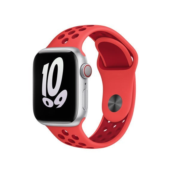 Compatible with Apple Watch Band 41mm Bright Crimson/Gym Red Sport Band