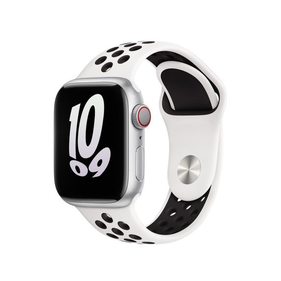 Compatible with Apple Watch Band 41mm Summit White/Black Sport Band