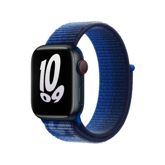 Compatible with Apple Watch Band 41mm/45mm Game Royal/Midnight Navy Sport Loop