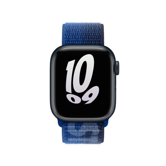 Compatible with Apple Watch Band 41mm/45mm Game Royal/Midnight Navy Sport Loop