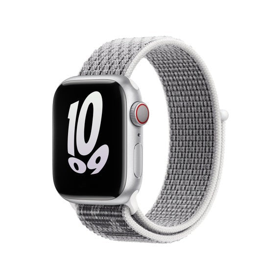 Compatible with Apple Watch Band 41mm/45mm Summit White/Black Sport Loop