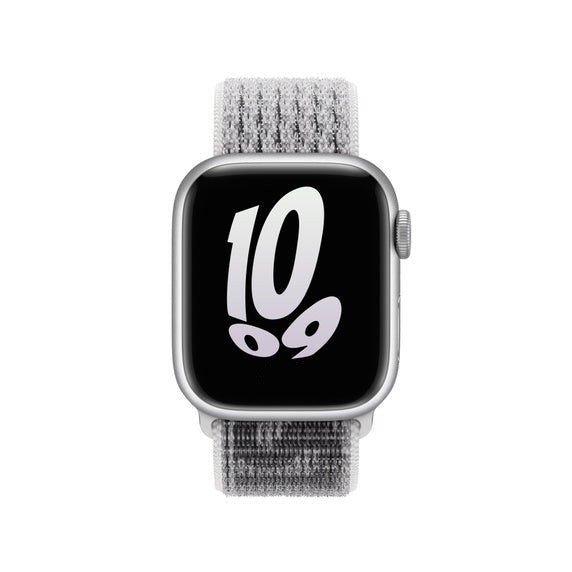 Compatible with Apple Watch Band 41mm/45mm Summit White/Black Sport Loop