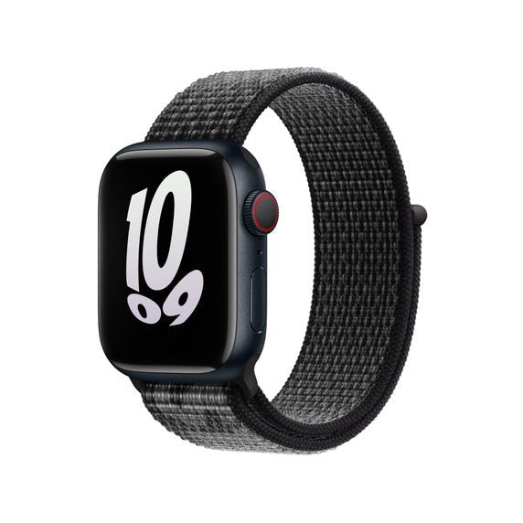 Compatible with Apple Watch Band 41mm/45mm Black/Summit White Sport Loop