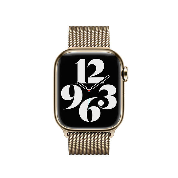 Compatible with Apple Watch Band 41mm/45mm Gold Milanese Loop