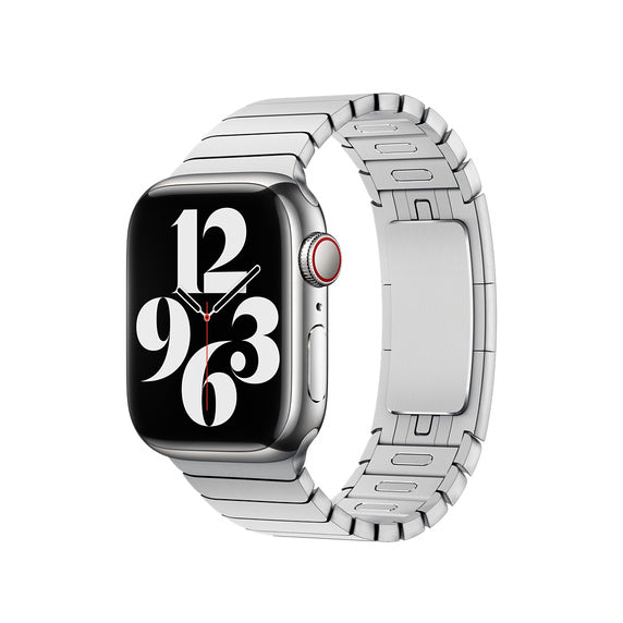 Compatible with Apple Watch Band 38mm/42mm Silver Link Bracelet