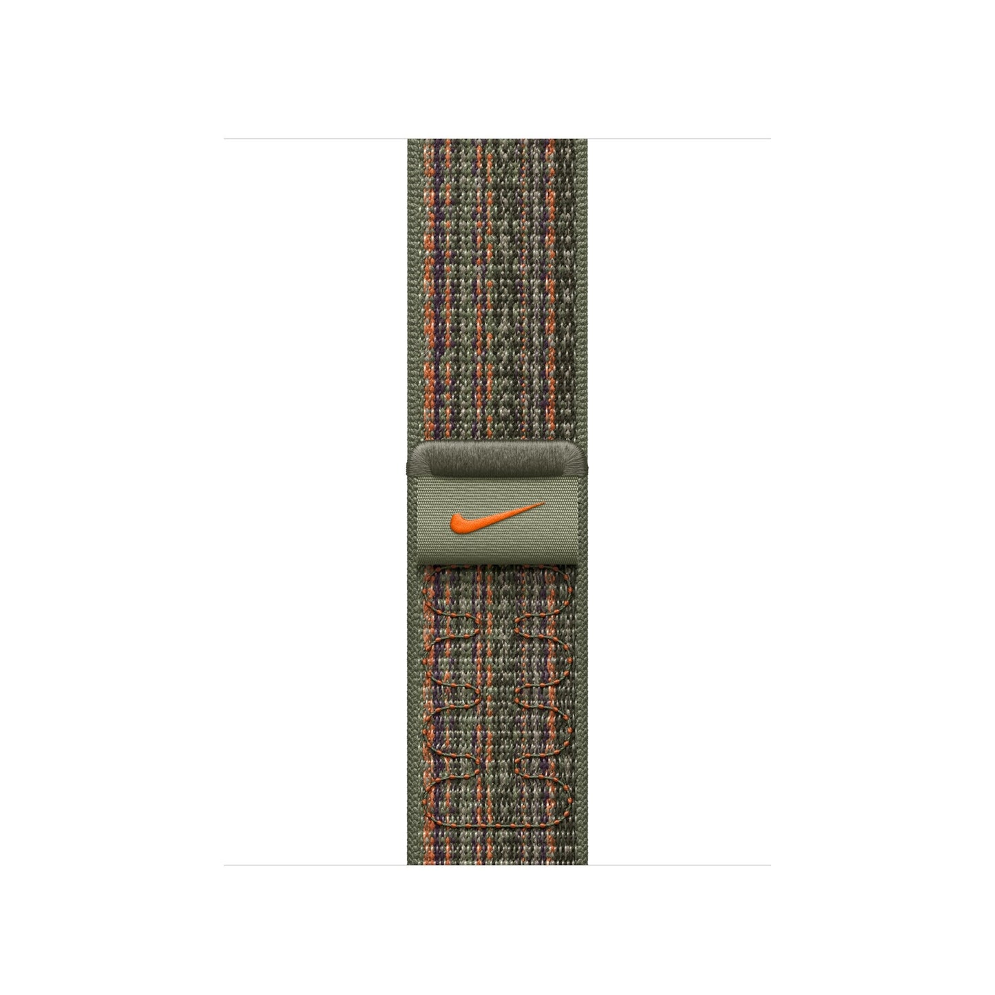 Compatible with Apple Watch Band Sequoia/Orange Nike Sport Loop