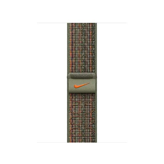 Compatible with Apple Watch Band Sequoia/Orange Nike Sport Loop