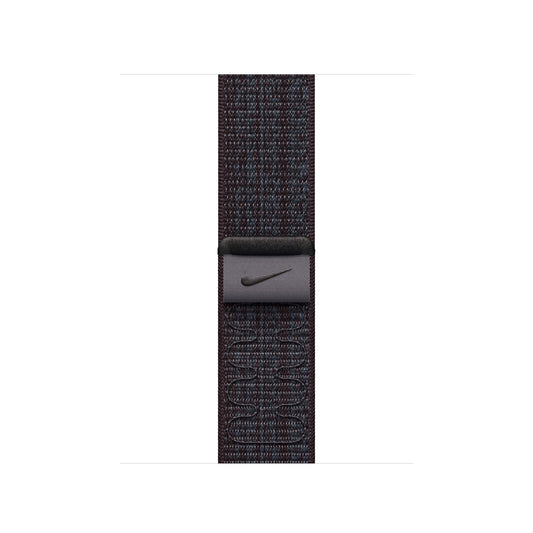 Compatible with Apple Watch Band Black/Blue Nike Sport Loop