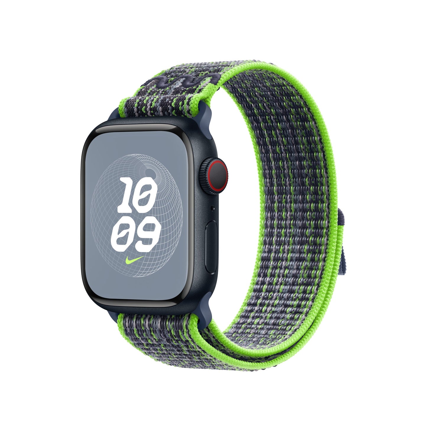 Compatible with Apple Watch Band Bright Green/Blue Nike Sport Loop