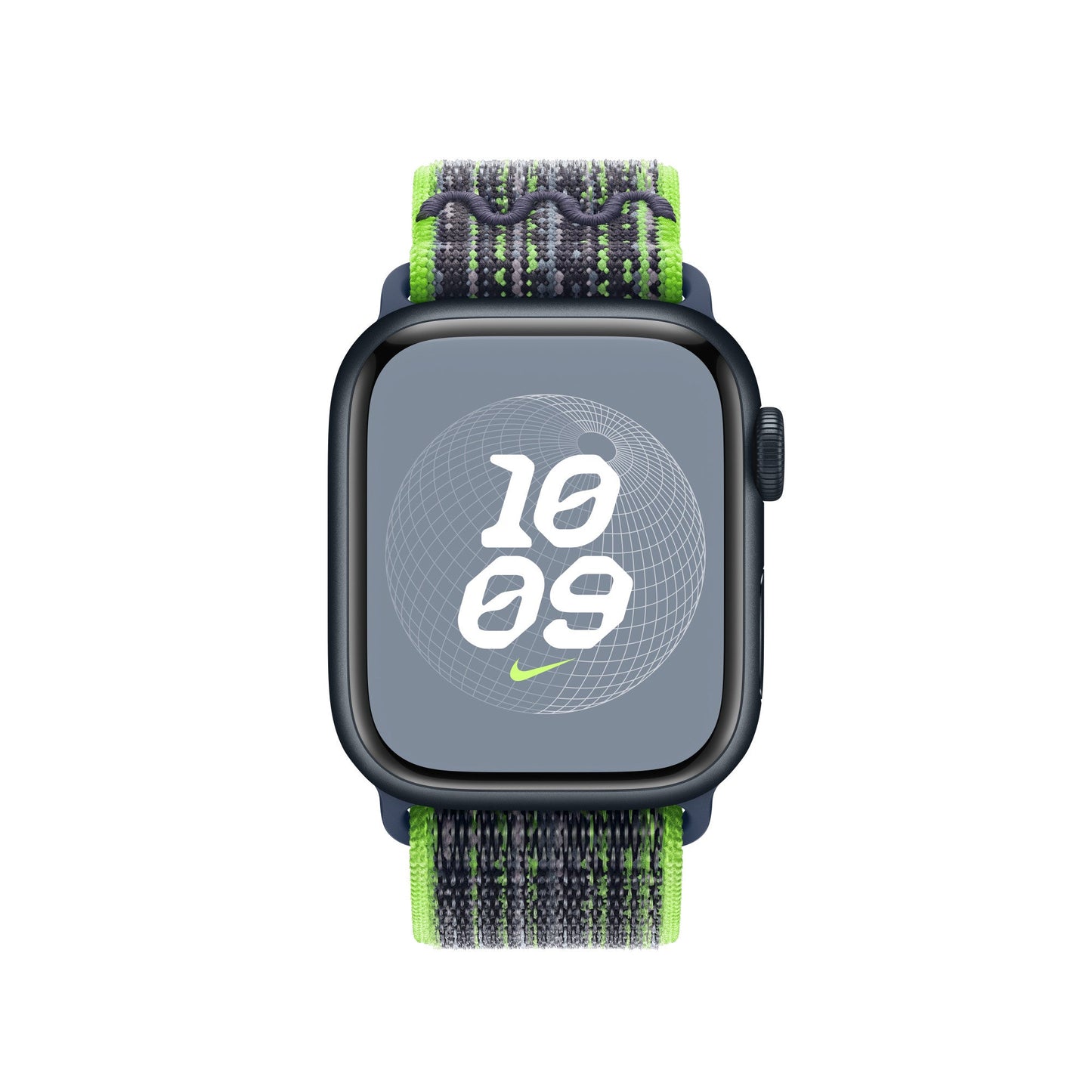 Compatible with Apple Watch Band Bright Green/Blue Nike Sport Loop