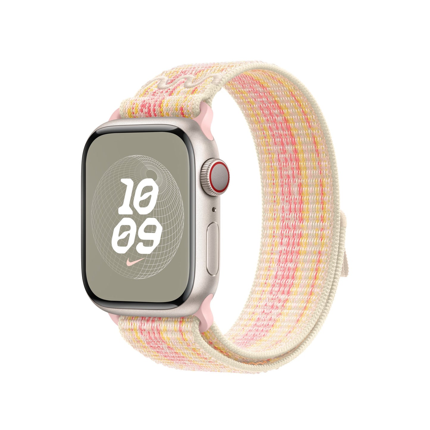 Compatible with Apple Watch Band Starlight/Pink Nike Sport Loop