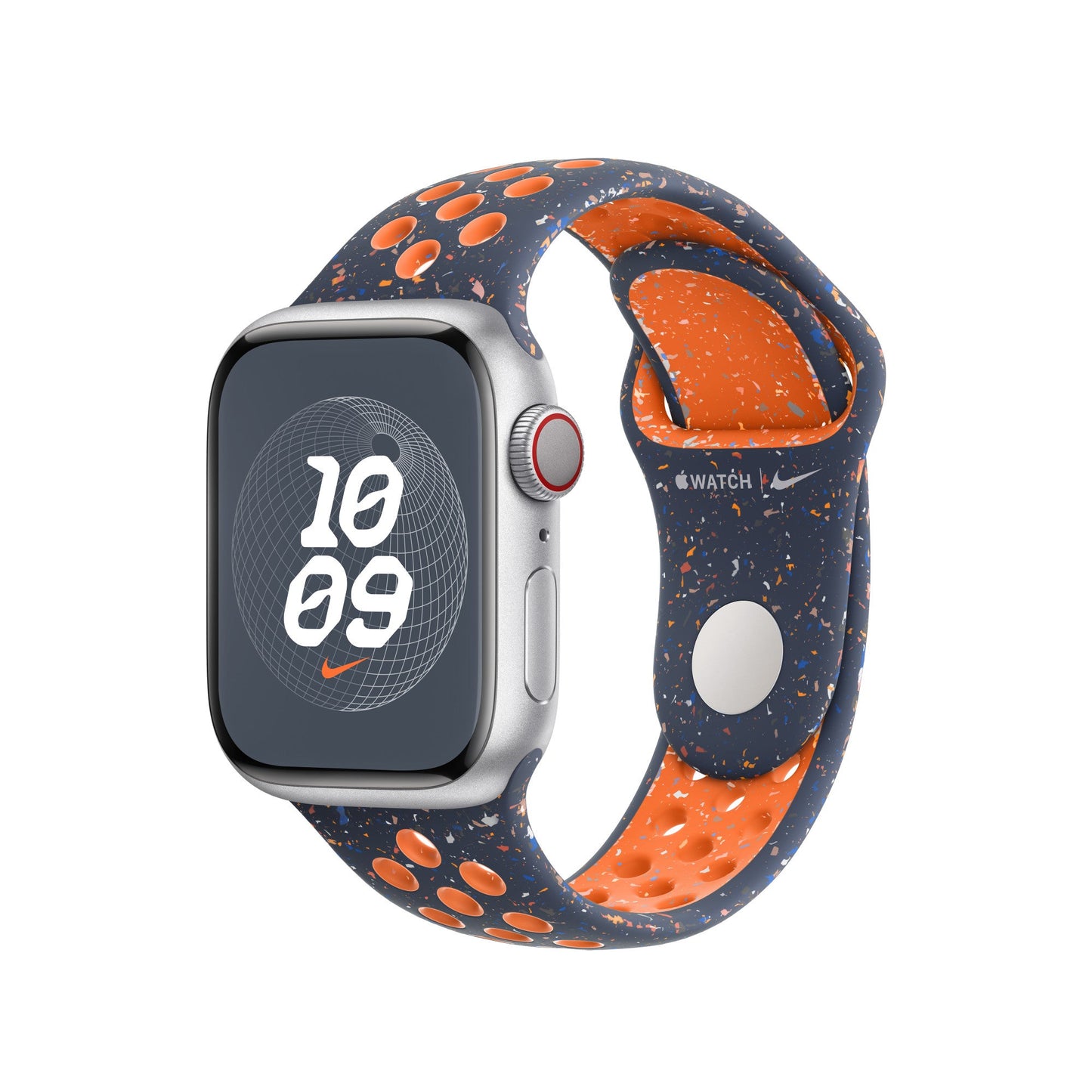 Compatible with Apple Watch Band 45mm Blue Flame Nike Sport Band