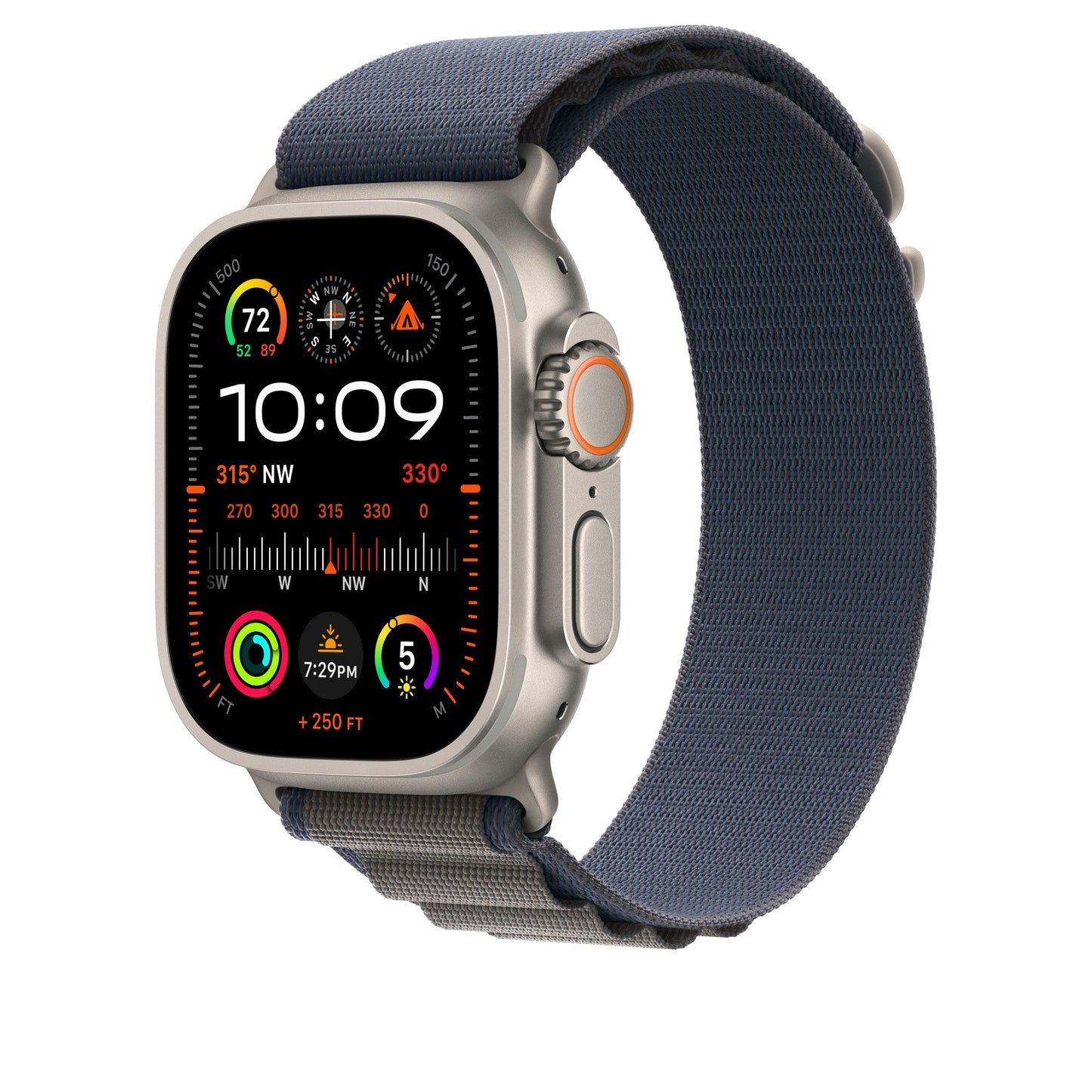 Compatible with Apple Watch Band 49mm Blue Alpine Loop