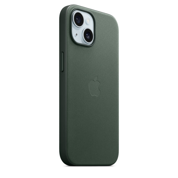 iPhone 15 FineWoven Case with MagSafe - Evergreen