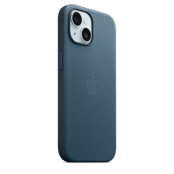 iPhone 15 FineWoven Case with MagSafe - Pacific Blue