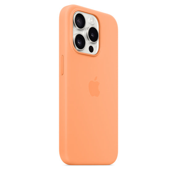 iPhone 15 Pro Silicone Case with MagSafe - Orange Sorbet