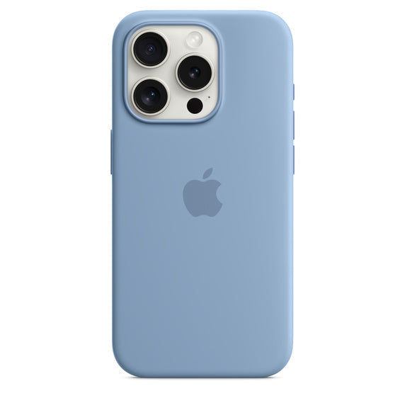 iPhone 15 Pro Silicone Case with MagSafe - Winter Blue