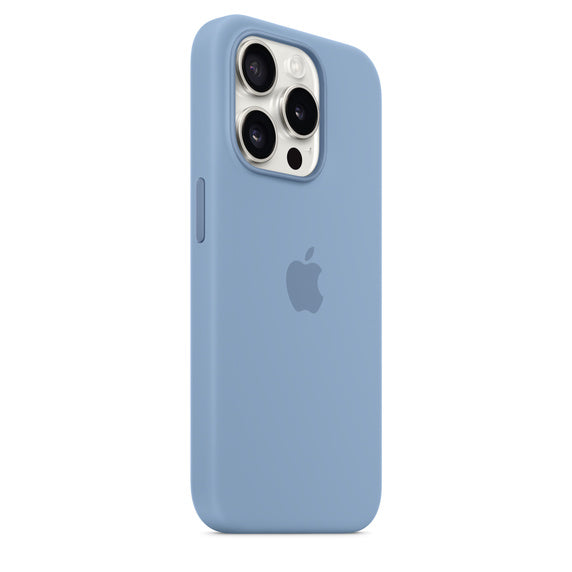 iPhone 15 Pro Silicone Case with MagSafe - Winter Blue