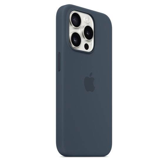 iPhone 15 Pro Silicone Case with MagSafe - Storm Blue