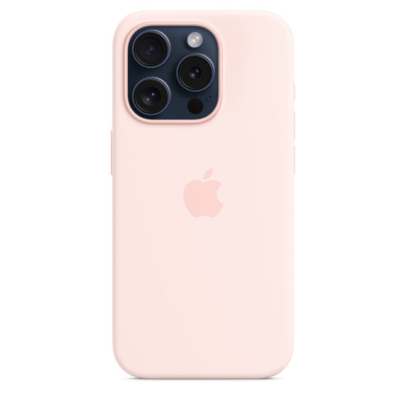 iPhone 15 Pro Silicone Case with MagSafe - Light Pink