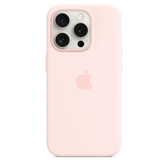 iPhone 15 Pro Silicone Case with MagSafe - Light Pink