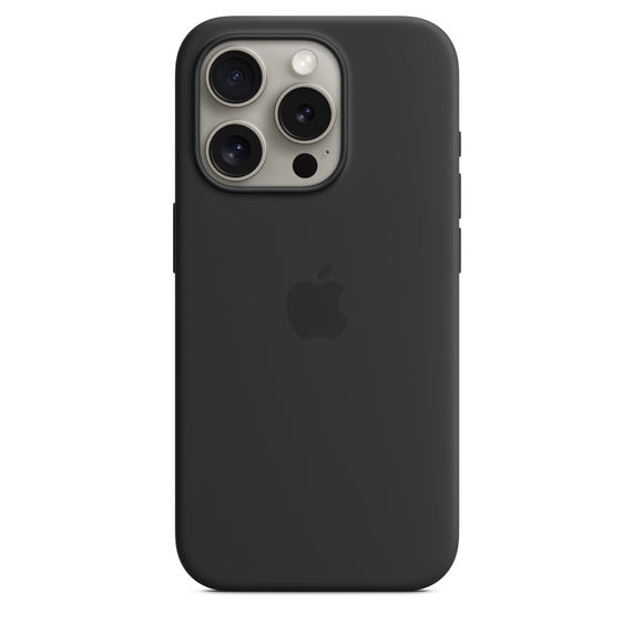 iPhone 15 Pro Silicone Case with MagSafe - Black