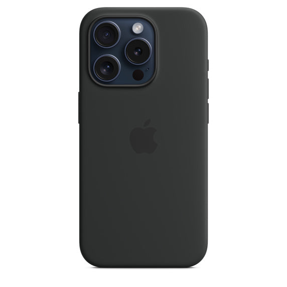 iPhone 15 Pro Silicone Case with MagSafe - Black