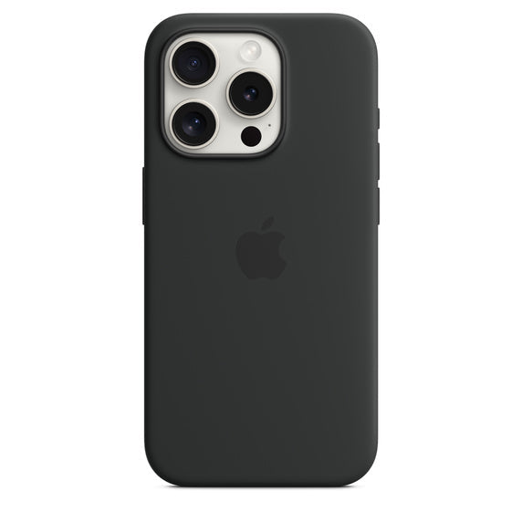 iPhone 15 Pro Silicone Case with MagSafe - Black