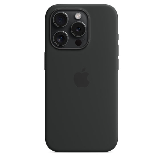 iPhone 15 Pro Silicone Case with MagSafe - Black