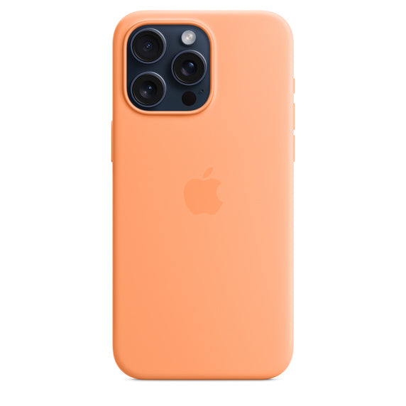 iPhone 15 Pro Max Silicone Case with MagSafe - Orange Sorbet