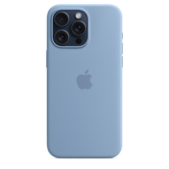 iPhone 15 Pro Max Silicone Case with MagSafe - Winter Blue