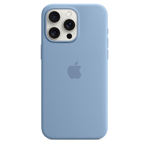 iPhone 15 Pro Max Silicone Case with MagSafe - Winter Blue