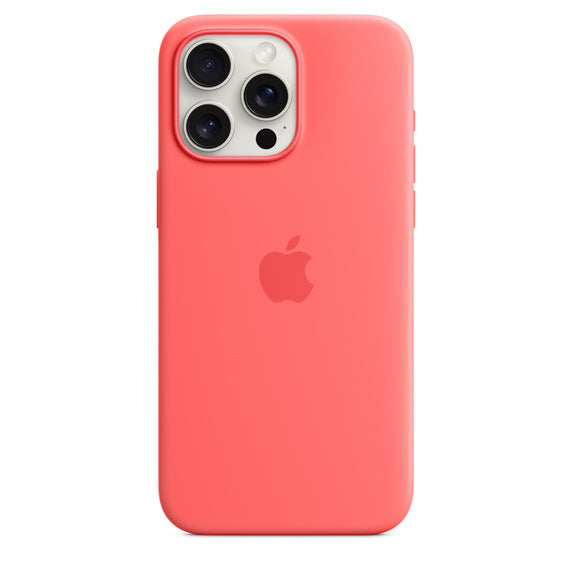 iPhone 15 Pro Max Silicone Case with MagSafe - Guava