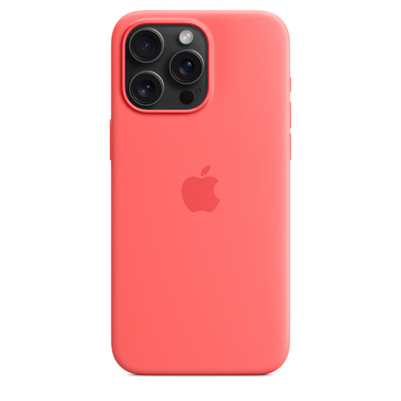 iPhone 15 Pro Max Silicone Case with MagSafe - Guava